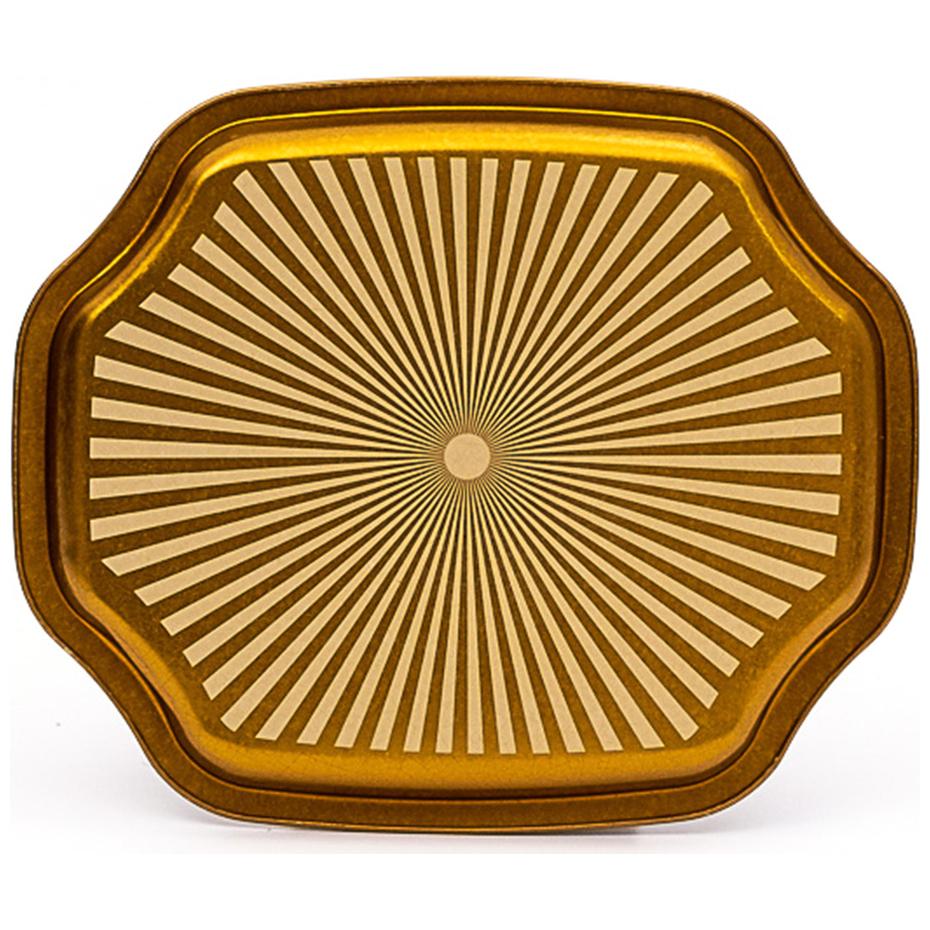 Kavisli dalgalı kenarlı tepsi 160x190 mm Renkli kuşlarla vintage kuş kafesi illüstrasyonu — Tepsiler — görsel 3 / 3 — Tinbox