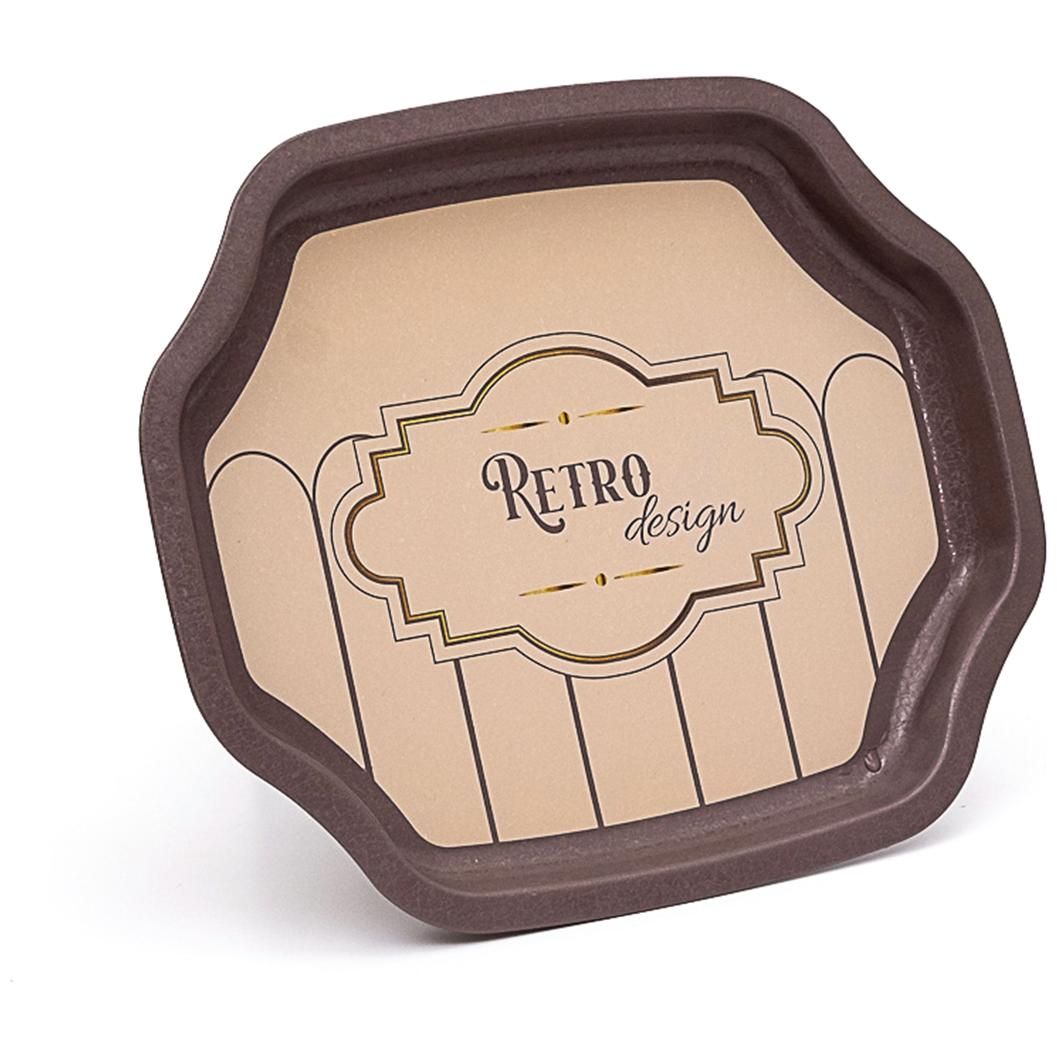 Kavisli dalgalı kenarlı tepsi 160x190 mm Retro — Tepsiler — Tinbox