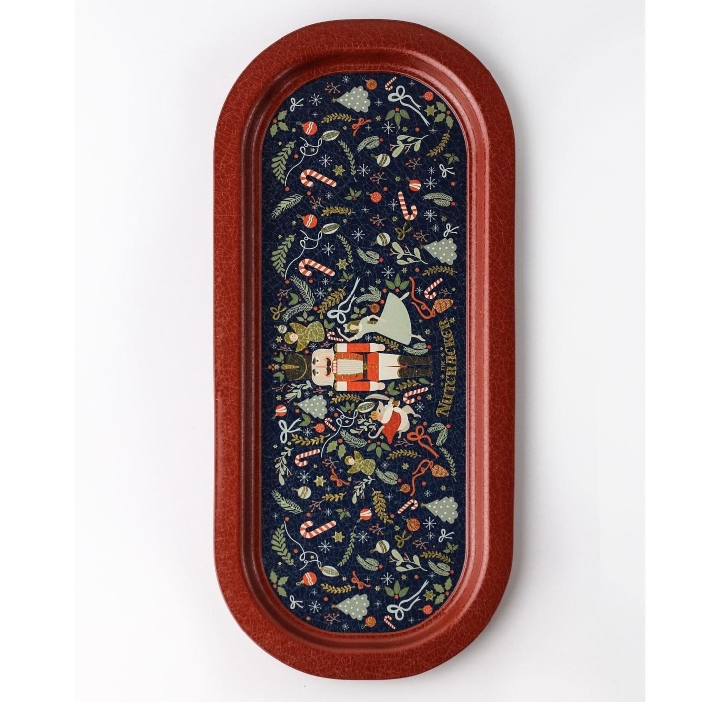 160x350 mm Dikdörtgen Metal Tepsi Fındıkkıran, şenlikli ve neşeli Clara ve tatil süslemeleri — Tepsiler — görsel 3 / 6 — T…