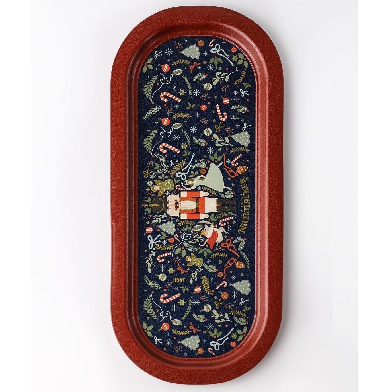 160x350 mm Dikdörtgen Metal Tepsi Fındıkkıran, şenlikli ve neşeli Clara ve tatil süslemeleri — Tepsiler — görsel 5 / 6 — T…