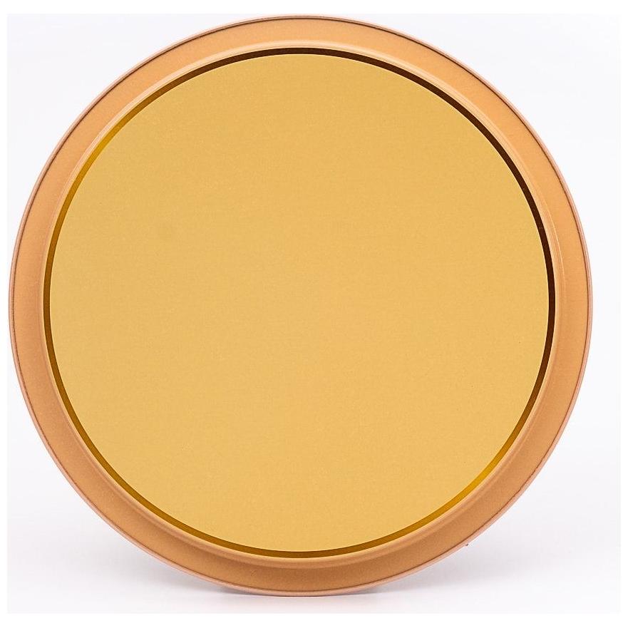 Ø315 mm Yuvarlak Metal Tepsi, Çiçek Desenli, Pastel Pembe — Tepsiler — görsel 3 / 4 — Tinbox