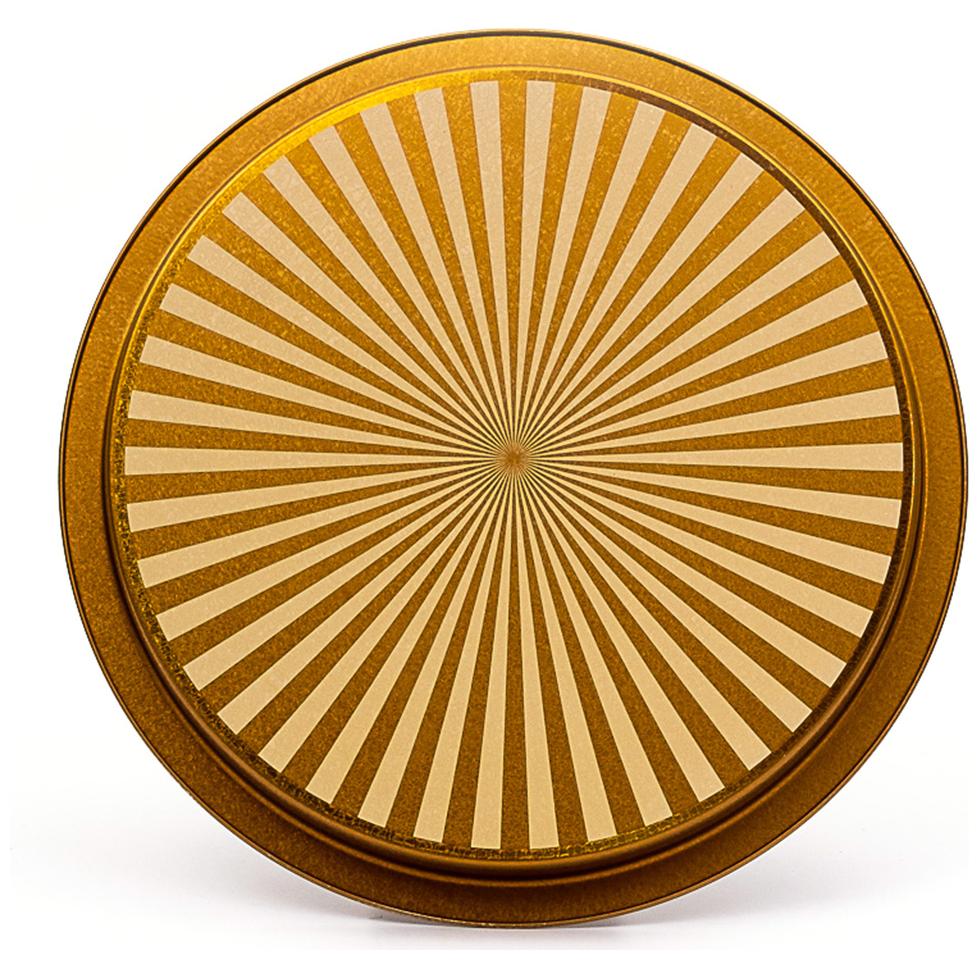 Ø315 mm Round Metal Tray Vintage Birdcage Illustration with Colorful Birds — Trays — view 3 of 3 — Tinbox