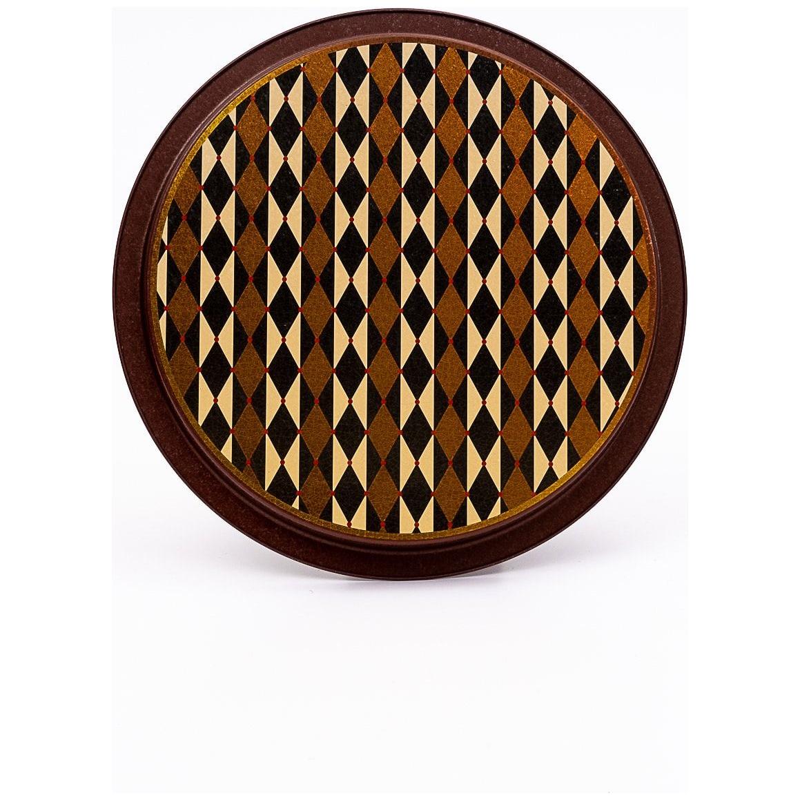 Ø315 mm Yuvarlak Metal Tepsi, Vintage Sirk Zarafeti — Tepsiler — görsel 3 / 4 — Tinbox