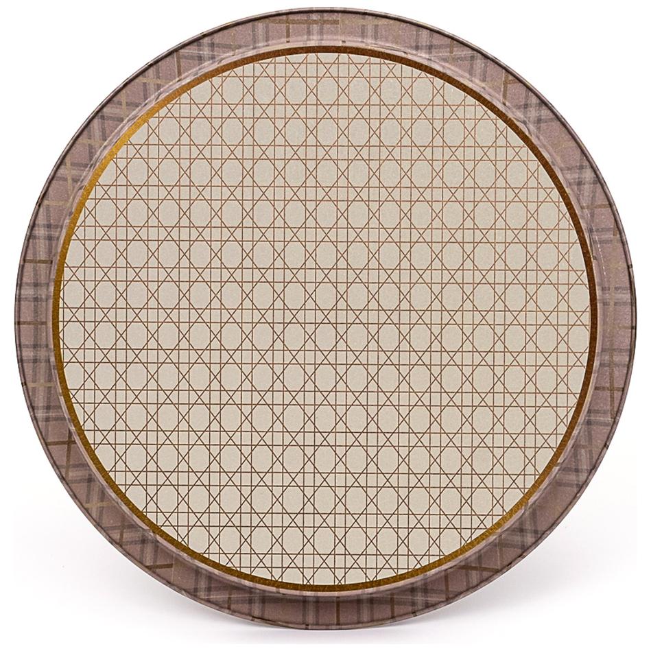 Ø315 mm Yuvarlak Metal Tepsi Rosy — Tepsiler — görsel 2 / 4 — Tinbox