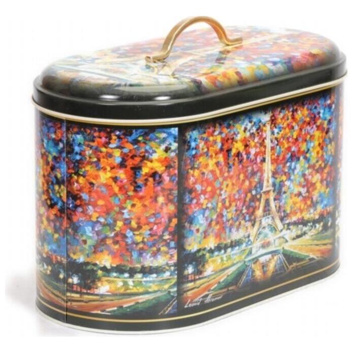 178 x 338 x 200 mm Metal Ekmek Kutusu Metal Saplı 9.8L Afremov Paris — Ekmeklik — görsel 2 / 5 — Tinbox