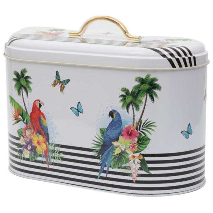 178 x 338 x 200 mm Metal Ekmek Kutusu Metal Saplı 9.8L Parrot — Ekmeklik — görsel 2 / 4 — Tinbox