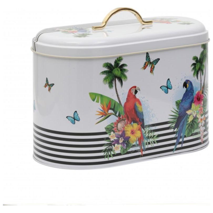 178 x 338 x 200 mm Metal Ekmek Kutusu Metal Saplı 9.8L Parrot — Ekmeklik — görsel 3 / 4 — Tinbox