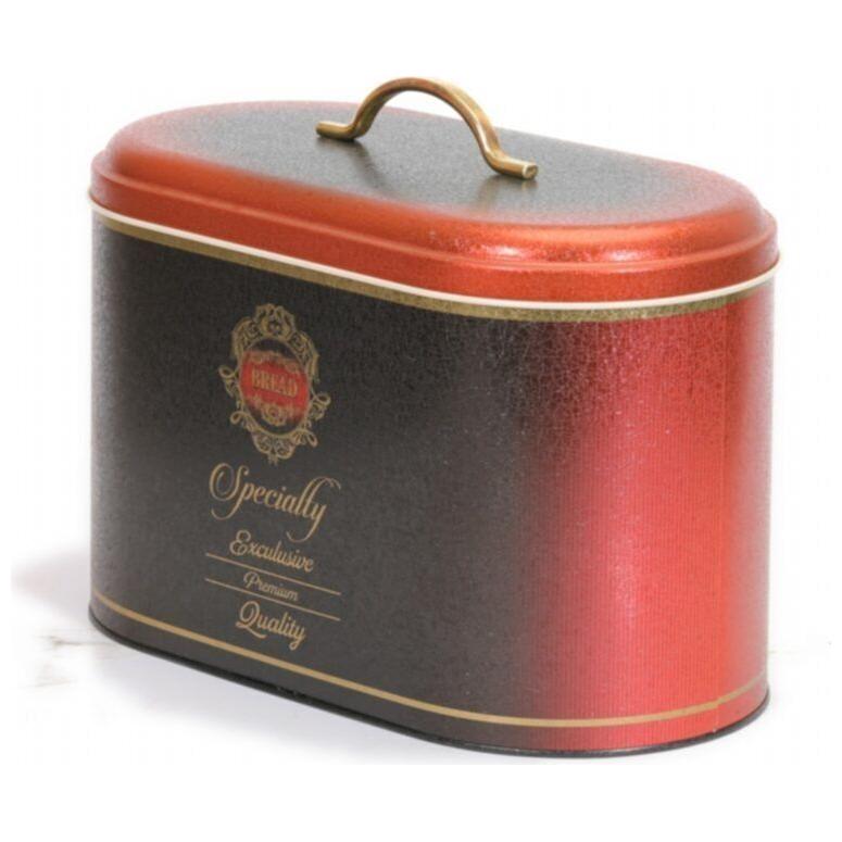178 x 338 x 200 mm Metal Ekmek Kutusu, Metal Saplı, 9.8L, Özel Kırmızı Renk — Ekmeklik — görsel 2 / 5 — Tinbox