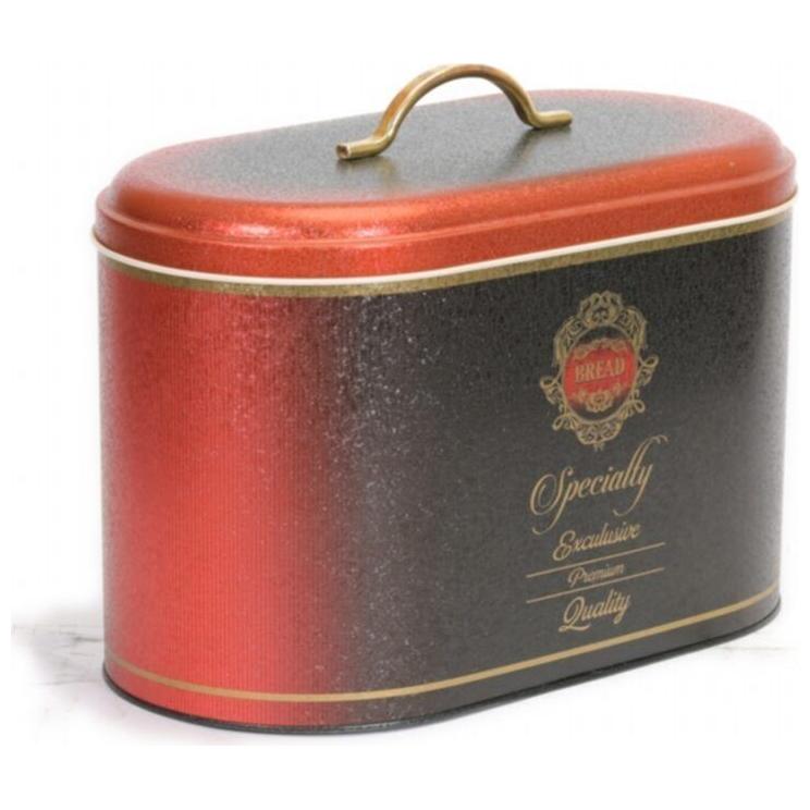 178 x 338 x 200 mm Metal Ekmek Kutusu, Metal Saplı, 9.8L, Özel Kırmızı Renk — Ekmeklik — görsel 3 / 5 — Tinbox