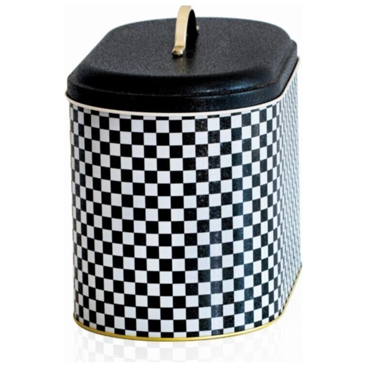 178 x 338 x 200 mm Metal Ekmek Kutusu Metal Saplı 9.8L Kareli Desen — Ekmeklik — görsel 2 / 4 — Tinbox