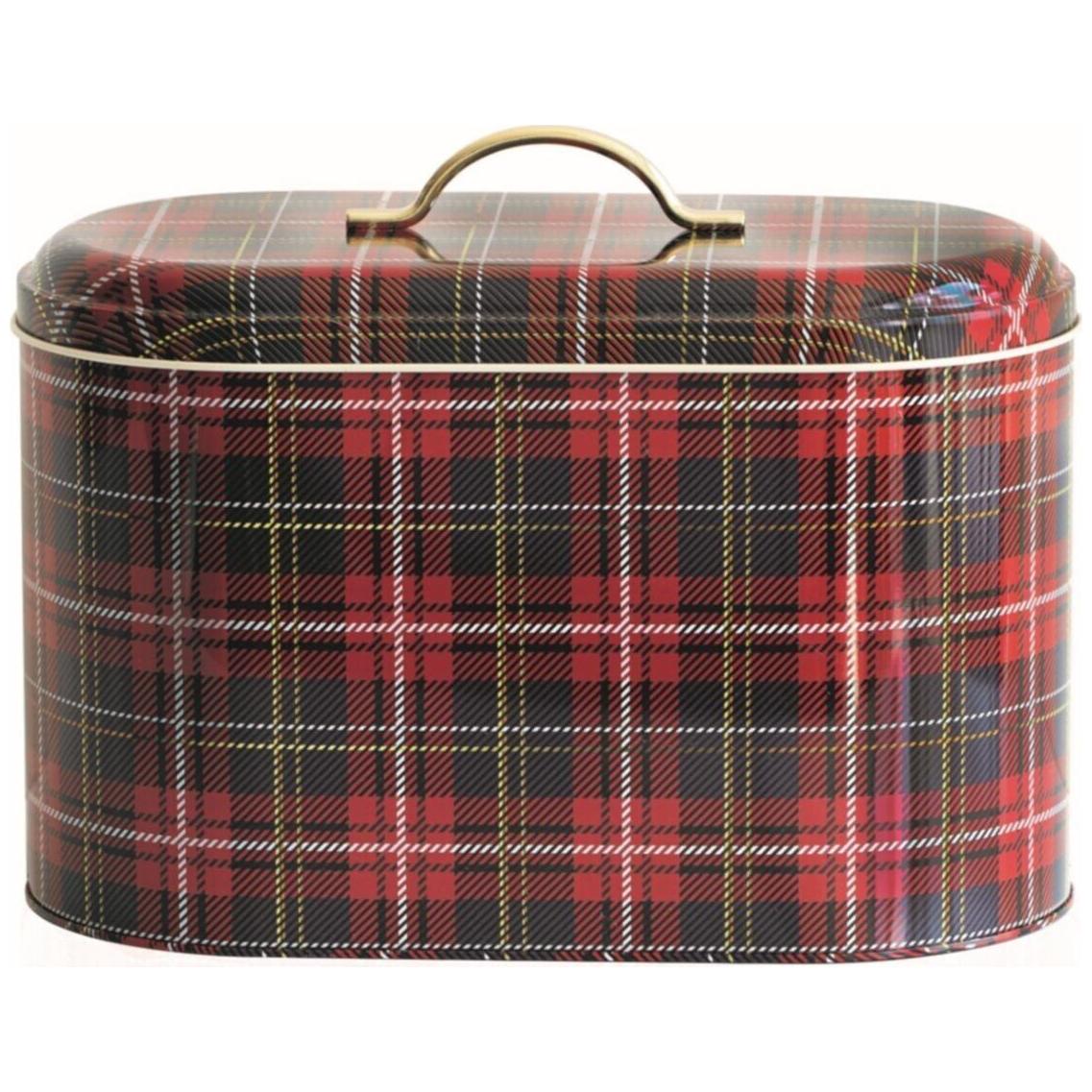 178 x 338 x 200 mm Metal Ekmek Kutusu Metal Saplı 9.8L Ekose Desenli — Ekmeklik — görsel 1 / 4 — Tinbox
