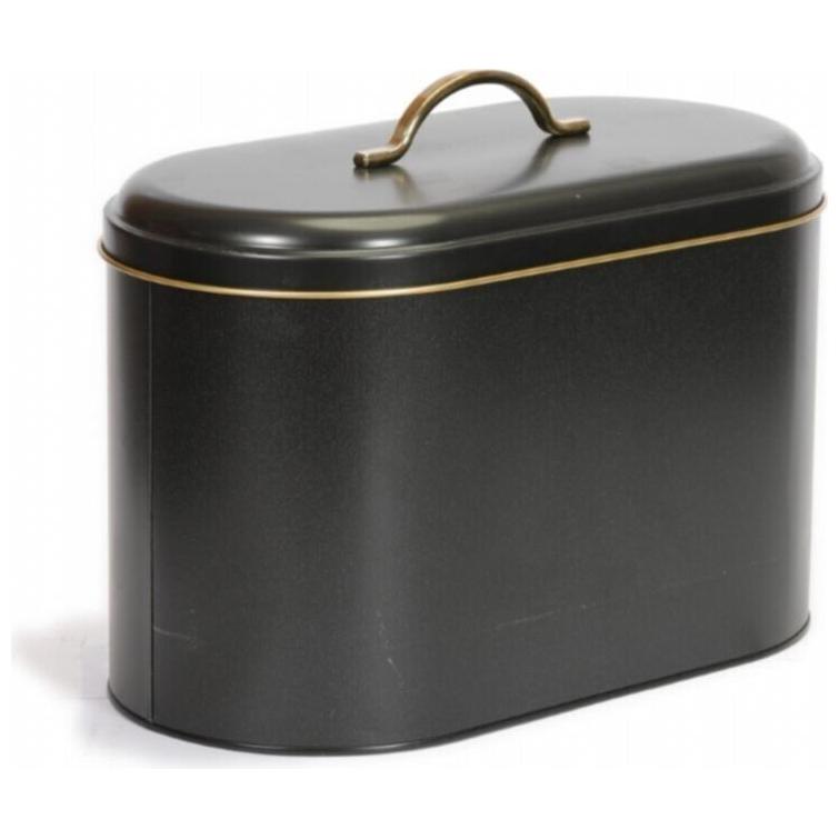 178 x 338 x 200 mm Metal Ekmek Kutusu Metal Saplı 9.8L Siyah — Ekmeklik — görsel 2 / 4 — Tinbox