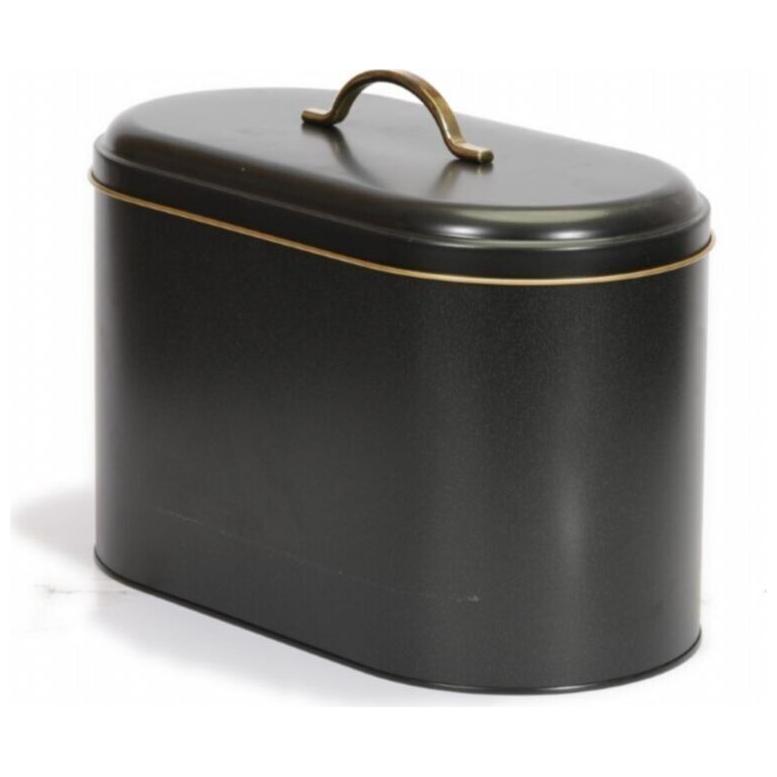 178 x 338 x 200 mm Metal Ekmek Kutusu Metal Saplı 9.8L Siyah — Ekmeklik — görsel 3 / 4 — Tinbox