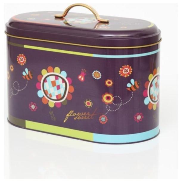 178 x 338 x 200 mm Metal Ekmek Kutusu Metal Saplı 9.8L Mor Yaban Arısı — Ekmeklik — görsel 2 / 3 — Tinbox