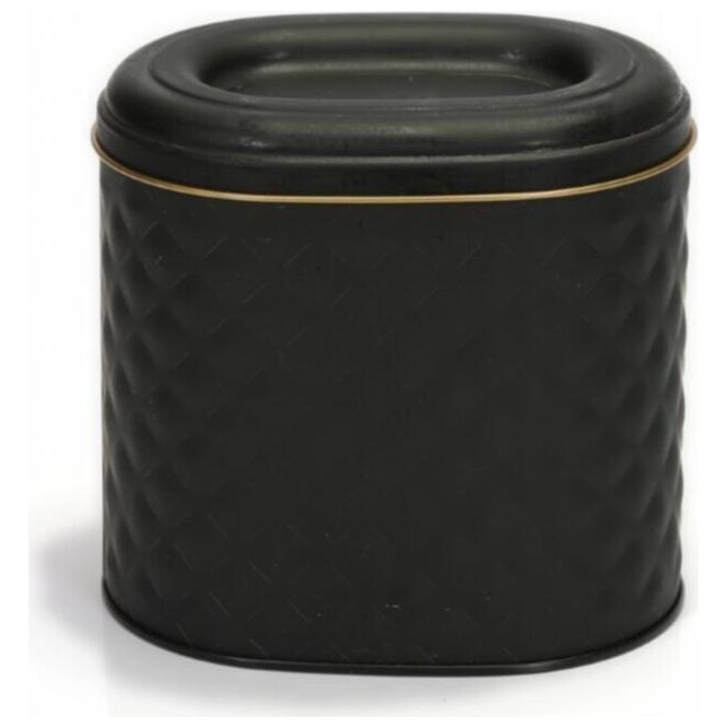 Oval Metal Kutu – 140 x 120 x 130 mm (1,4 L) Siyah — Yuvarlak Kutular — görsel 2 / 4 — Tinbox