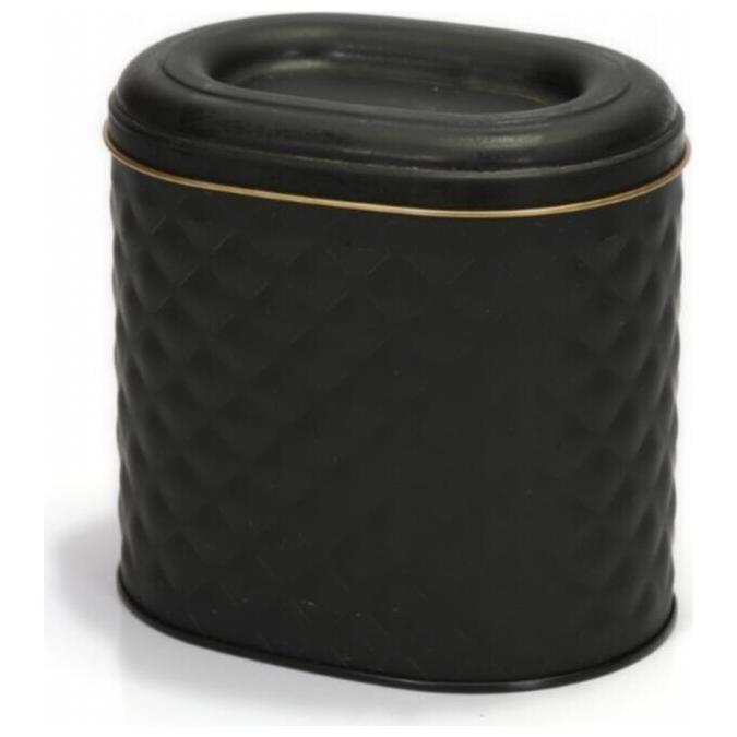 Oval Metal Kutu – 140 x 120 x 130 mm (1,4 L) Siyah — Yuvarlak Kutular — görsel 3 / 4 — Tinbox