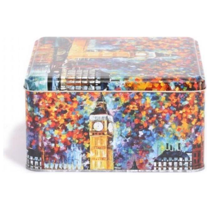 198x198x100 mm Square Metal Storage box 3.7L Afremov Big Ban — Square Boxes — view 2 of 4 — Tinbox