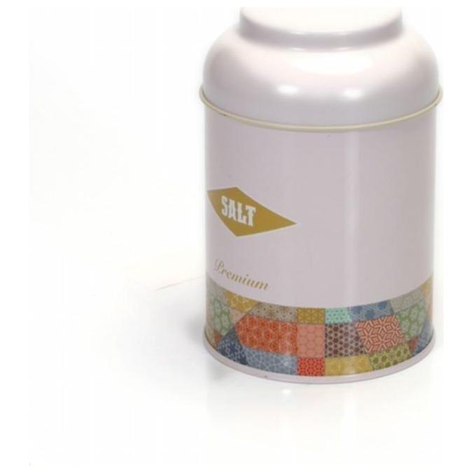 Ø90x90 mm Yuvarlak Teneke Kutu 0,5 L Kubbeli Kapak Yama Desenli Pembe Arka Plan — Yuvarlak Kutular — görsel 3 / 4 — Tinbox