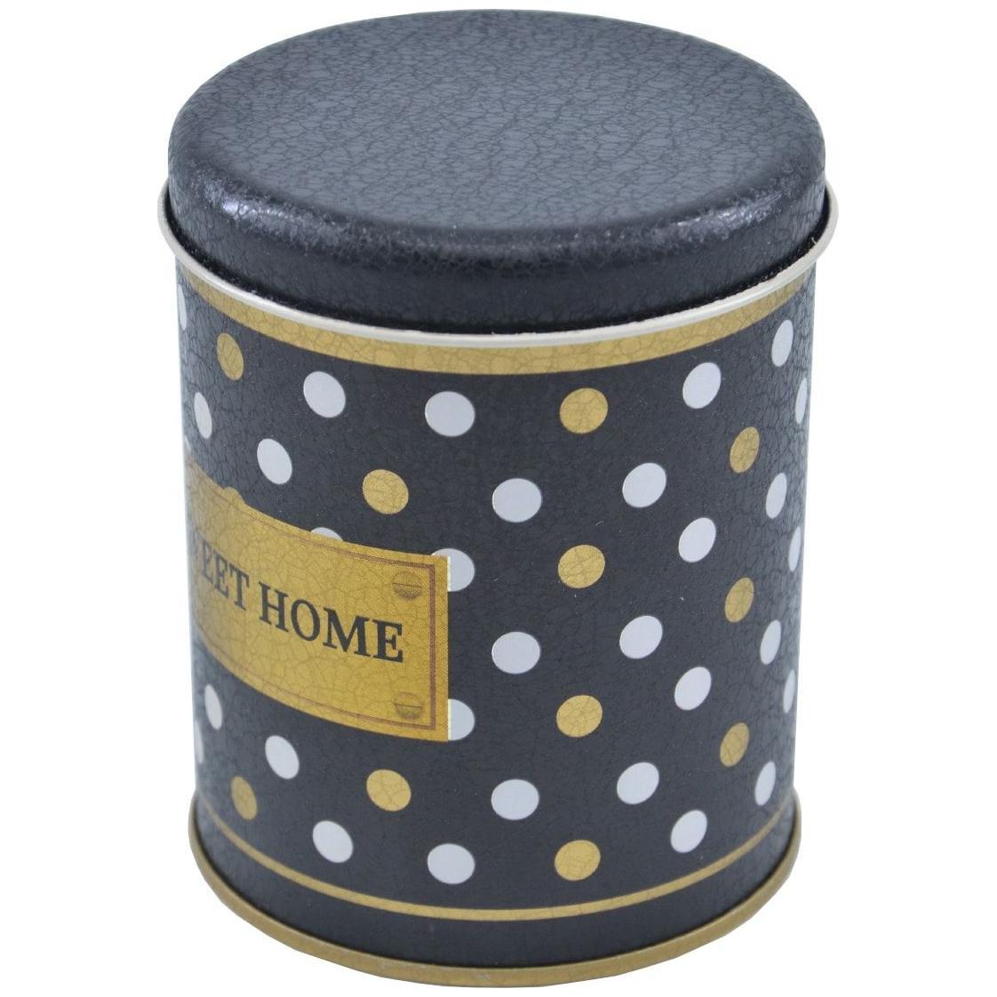 Ø90x110 mm Yuvarlak Teneke Kutu 0.6L Kayar Kapaklı Siyah — Yuvarlak Kutular — görsel 2 / 4 — Tinbox