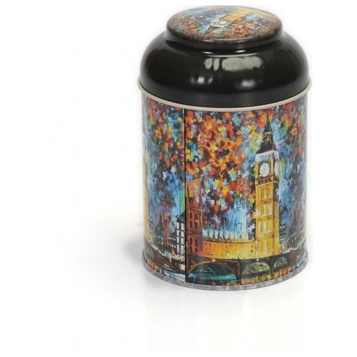 Ø90 x 110 mm Yuvarlak Metal Kutu – 0,6 L, Kubbeli Kapaklı Afremov Big Ban — Yuvarlak Kutular — görsel 3 / 6 — Tinbox