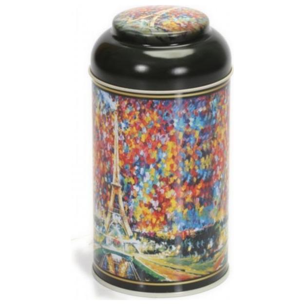 Ø90 x 150 mm Yuvarlak Metal Teneke Kutu – 0,9 L, Kubbeli Kapaklı, Afremov Paris — Yuvarlak Kutular — görsel 2 / 4 — Tinbox