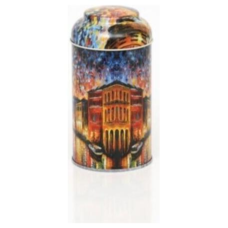 Ø90 x 150 mm Yuvarlak Metal Teneke Kutu – 0,9 L, Kubbeli Kapaklı, Afremov Venice — Yuvarlak Kutular — görsel 2 / 5 — Tinbox