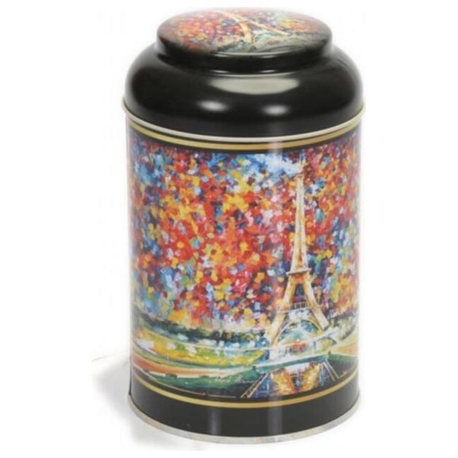 Ø105 x 150 mm Yuvarlak Metal Kutu – 1,2 L, Kubbeli Kapaklı, Afremov Paris — Yuvarlak Kutular — Tinbox