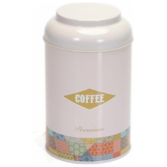Ø105 x 150 mm Yuvarlak Metal Kutu – 1,2 L, Kubbeli Kapaklı, Yama Desenli, Pembe Arka Planlı — Yuvarlak Kutular — görsel 2 …