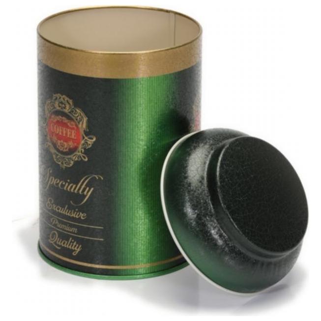 Ø105 x 150 mm Yuvarlak Metal Teneke Kutu – 1,2 Litre, Kubbeli Kapaklı, Özel Yeşil Renk — Yuvarlak Kutular — görsel 5 / 5 —…
