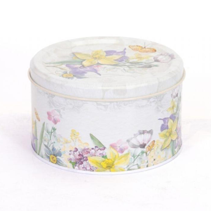 Ø140x90 mm Yuvarlak Kutu 1.2L Çiçek Grisi — Yuvarlak Kutular — görsel 3 / 5 — Tinbox