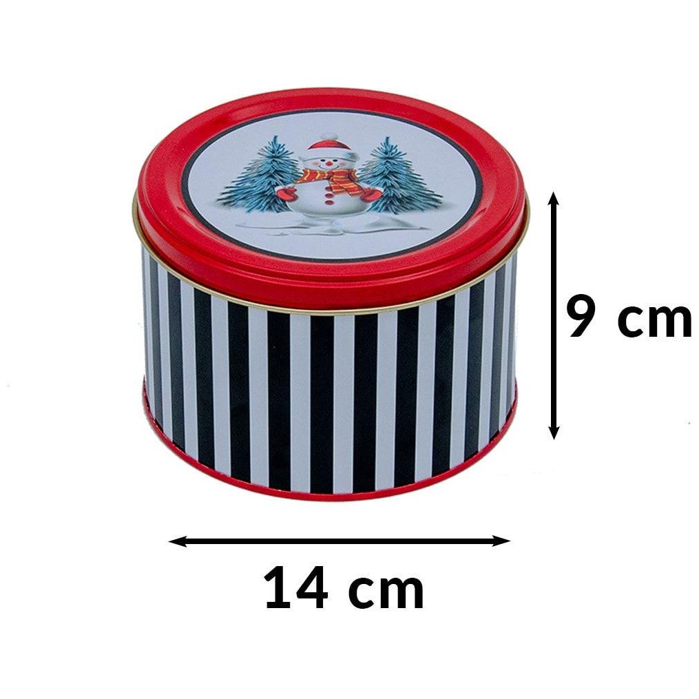 Ø140x90 mm Yuvarlak Kutu 1.2L Siyah Kardan Adam — Yuvarlak Kutular — görsel 2 / 4 — Tinbox