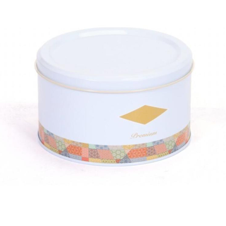 Ø140x90 mm Yuvarlak Kutu 1.2L Patchwork Desenli Mavi Arka Plan — Yuvarlak Kutular — görsel 2 / 4 — Tinbox
