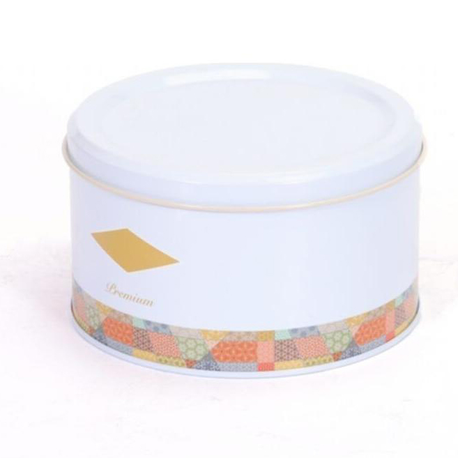 Ø140x90 mm Yuvarlak Kutu 1.2L Patchwork Desenli Mavi Arka Plan — Yuvarlak Kutular — görsel 3 / 4 — Tinbox