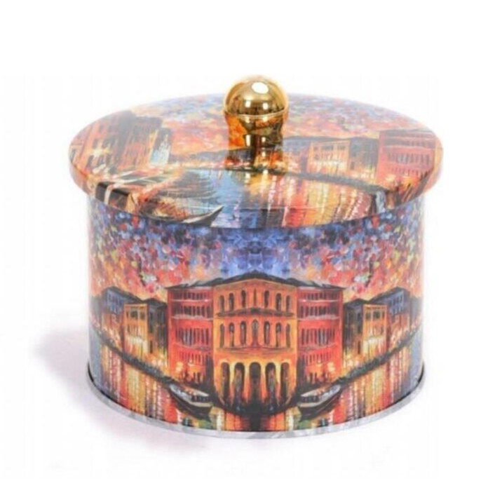 Ø140x100 mm Metal Yuvarlak Bidon Kulpu 1.3L Afremov Big Ban — Yuvarlak Kutular — görsel 2 / 5 — Tinbox