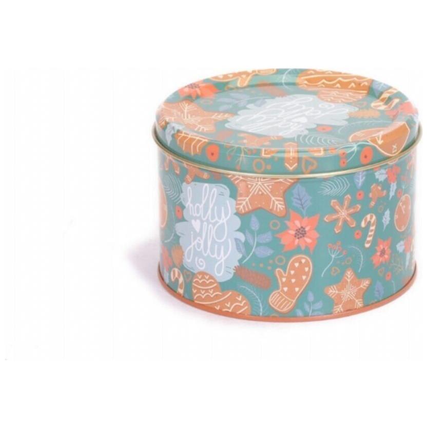 Ø175x110 mm Yuvarlak Metal Kutu 2,5L Holly — Yuvarlak Kutular — görsel 3 / 4 — Tinbox