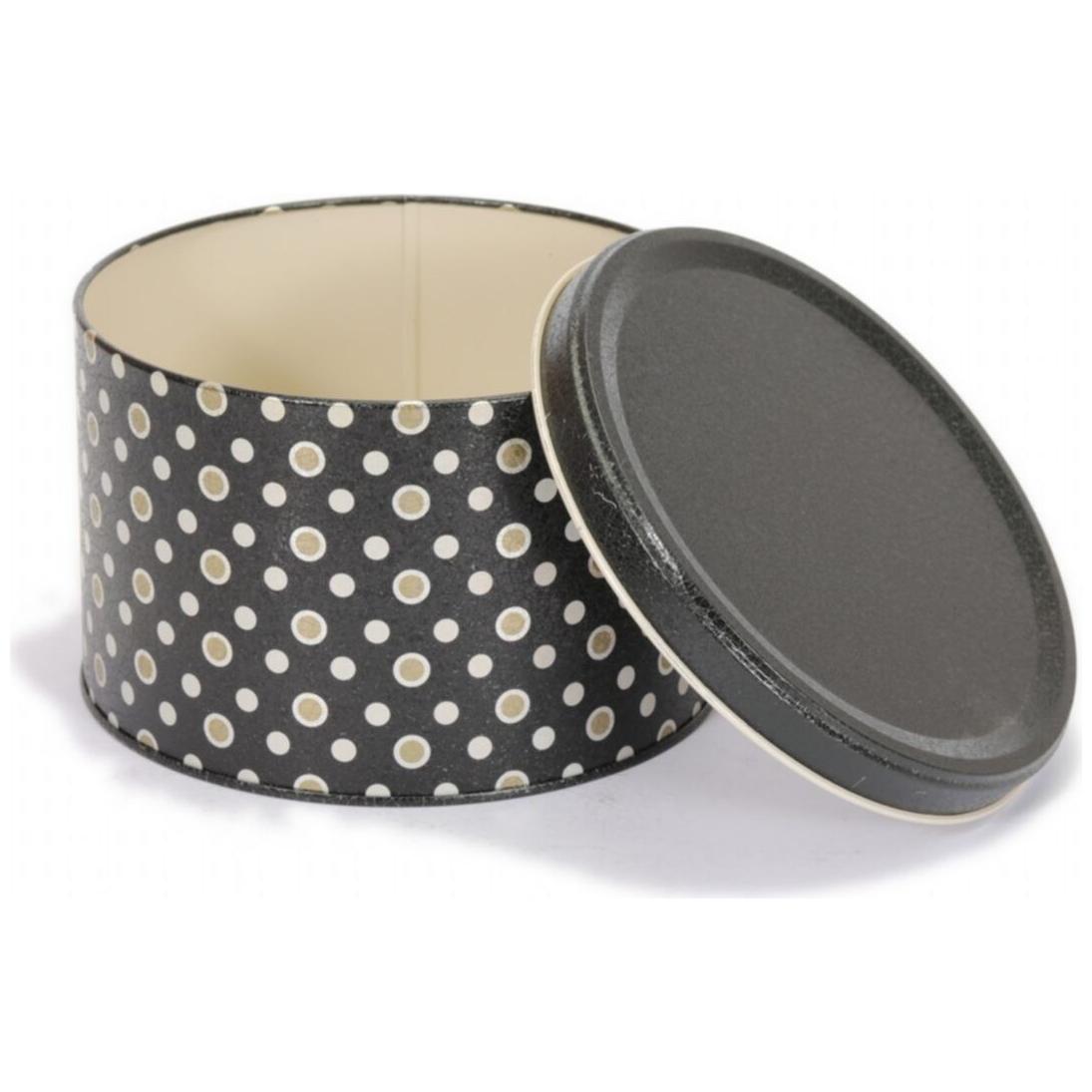 Ø175x110 mm Yuvarlak Metal Bidon 2,5L Siyah — Yuvarlak Kutular — görsel 4 / 4 — Tinbox