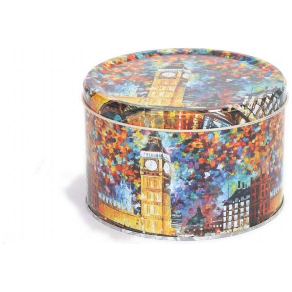 Ø175x110 mm Yuvarlak Metal Bidon 2.5L Afremov Big Ban — Yuvarlak Kutular — Tinbox