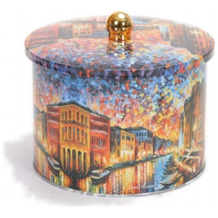 Ø175x130 mm Metal Yuvarlak Bidon 2.9L Topuzlu Saplı Afremov River — Yuvarlak Kutular — görsel 3 / 5 — Tinbox