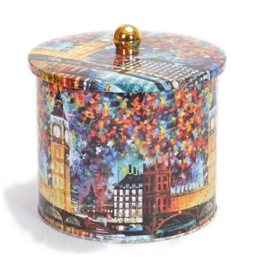 Ø175x155 mm Metal Yuvarlak Bidon Kulpu 3.5L Afremov Big Ban — Yuvarlak Kutular — görsel 3 / 5 — Tinbox