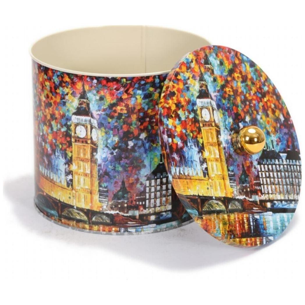 Ø175x155 mm Metal Yuvarlak Bidon Kulpu 3.5L Afremov Big Ban — Yuvarlak Kutular — görsel 4 / 5 — Tinbox