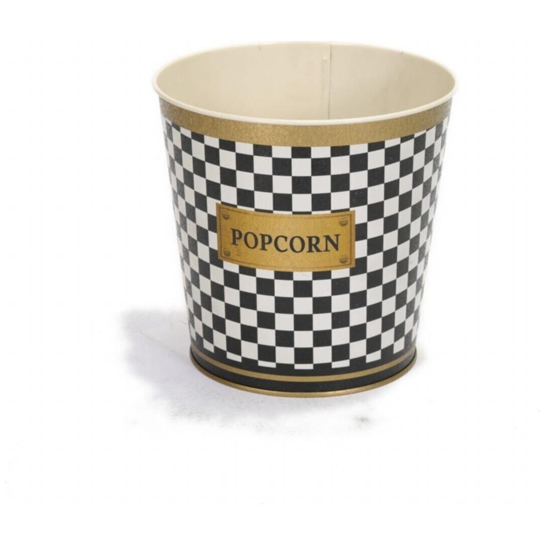 Ø175x170 mm Metal Popcorn Bucket 2.6L Checkerboard — Buckets — view 2 of 5 — Tinbox
