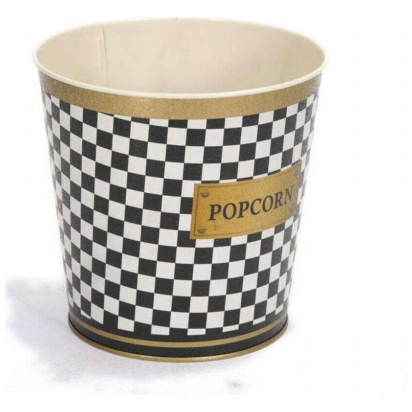 Ø175x170 mm Metal Popcorn Bucket 2.6L Checkerboard — Buckets — view 3 of 5 — Tinbox