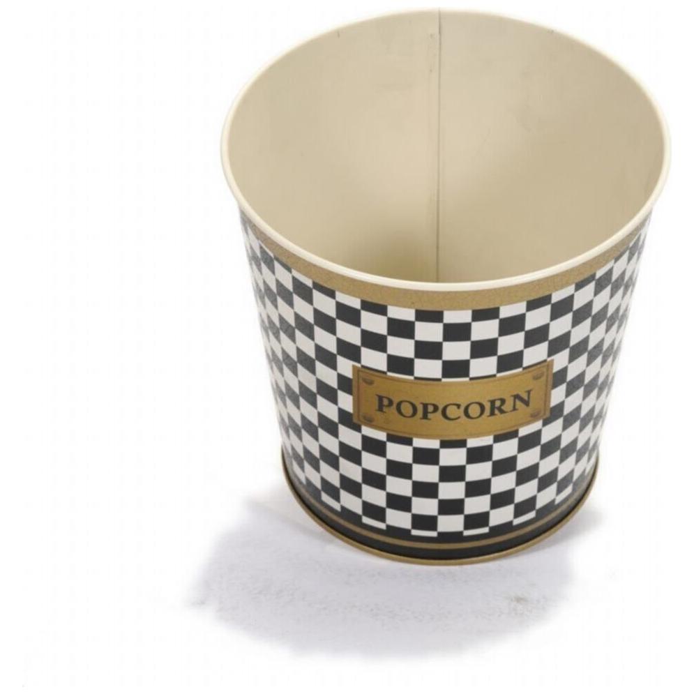 Ø175x170 mm Metal Popcorn Bucket 2.6L Checkerboard — Buckets — view 5 of 5 — Tinbox