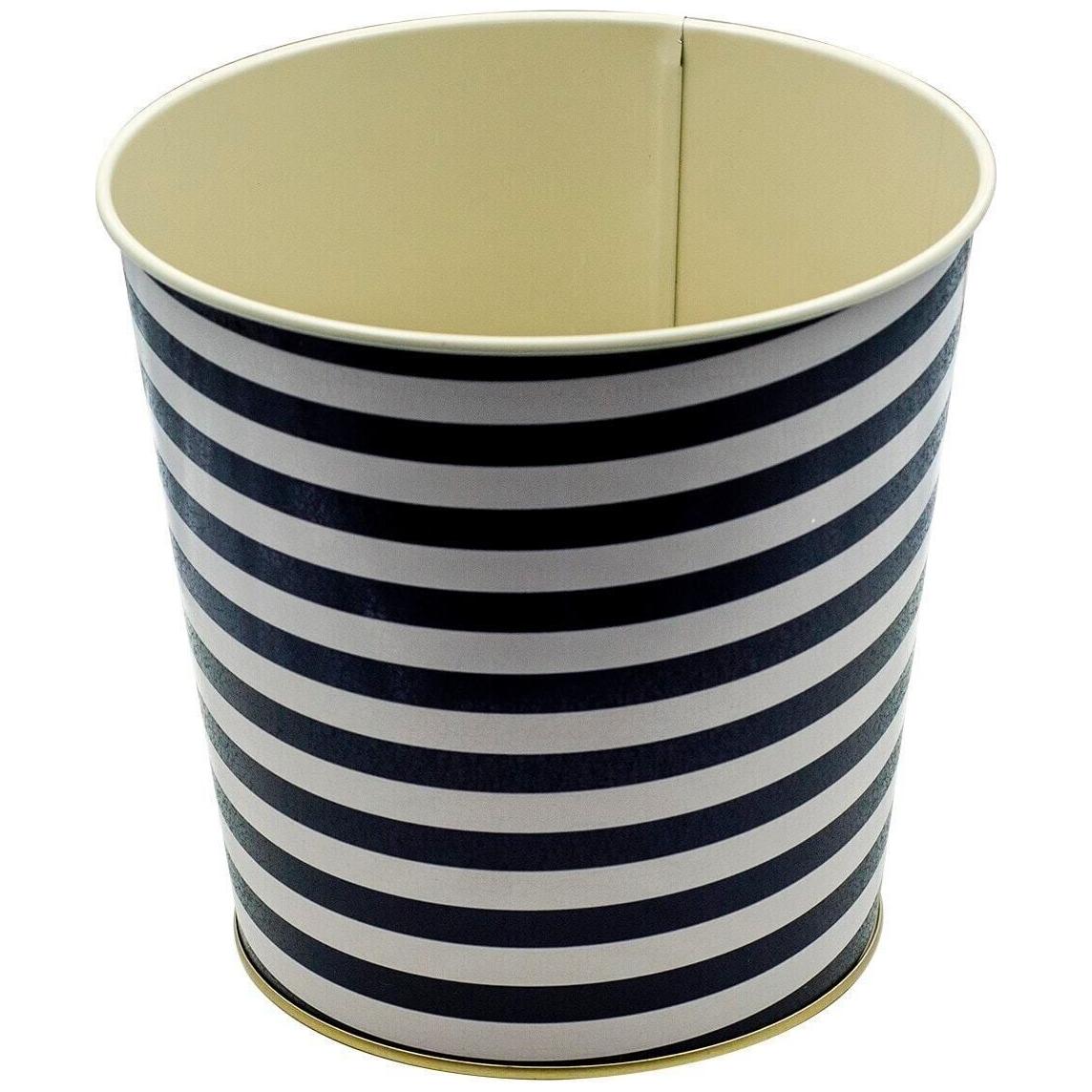 Ø175x170 mm Metal Popcorn Bucket 2.6L Black and White Line Pattern — Buckets — view 3 of 3 — Tinbox