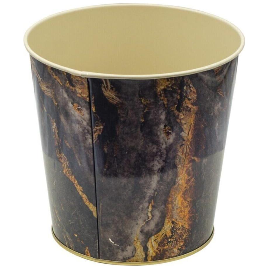 Ø175x170 mm Metal Patlamış Mısır Kovası 2.6L Kaya ve Altın — görsel 2 / 3 — Tinbox
