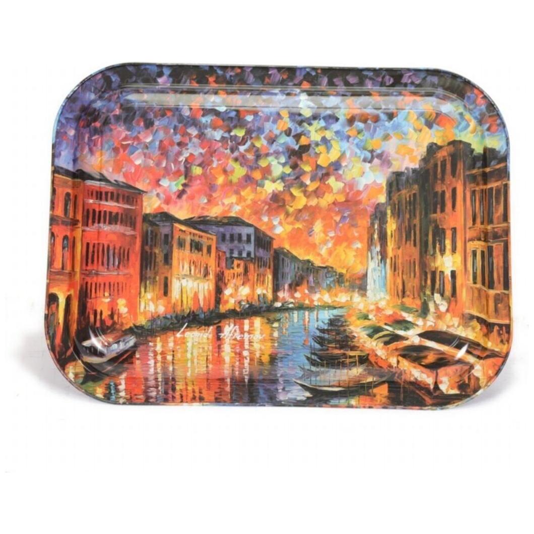 233x307 mm Metal Dikdörtgen Tepsi Afremov Nehri — Tepsiler — görsel 2 / 5 — Tinbox