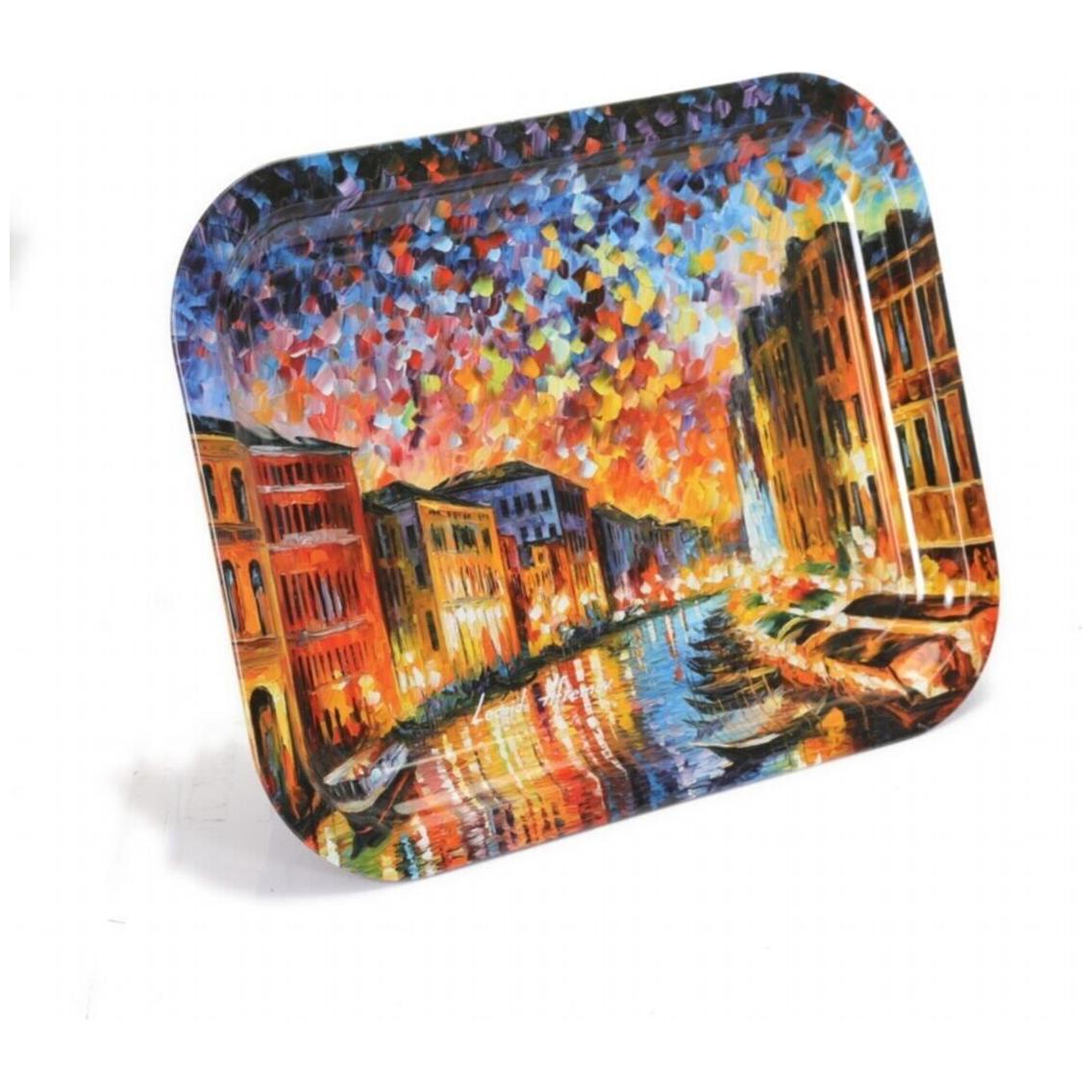 233x307 mm Metal Dikdörtgen Tepsi Afremov Nehri — Tepsiler — görsel 3 / 5 — Tinbox