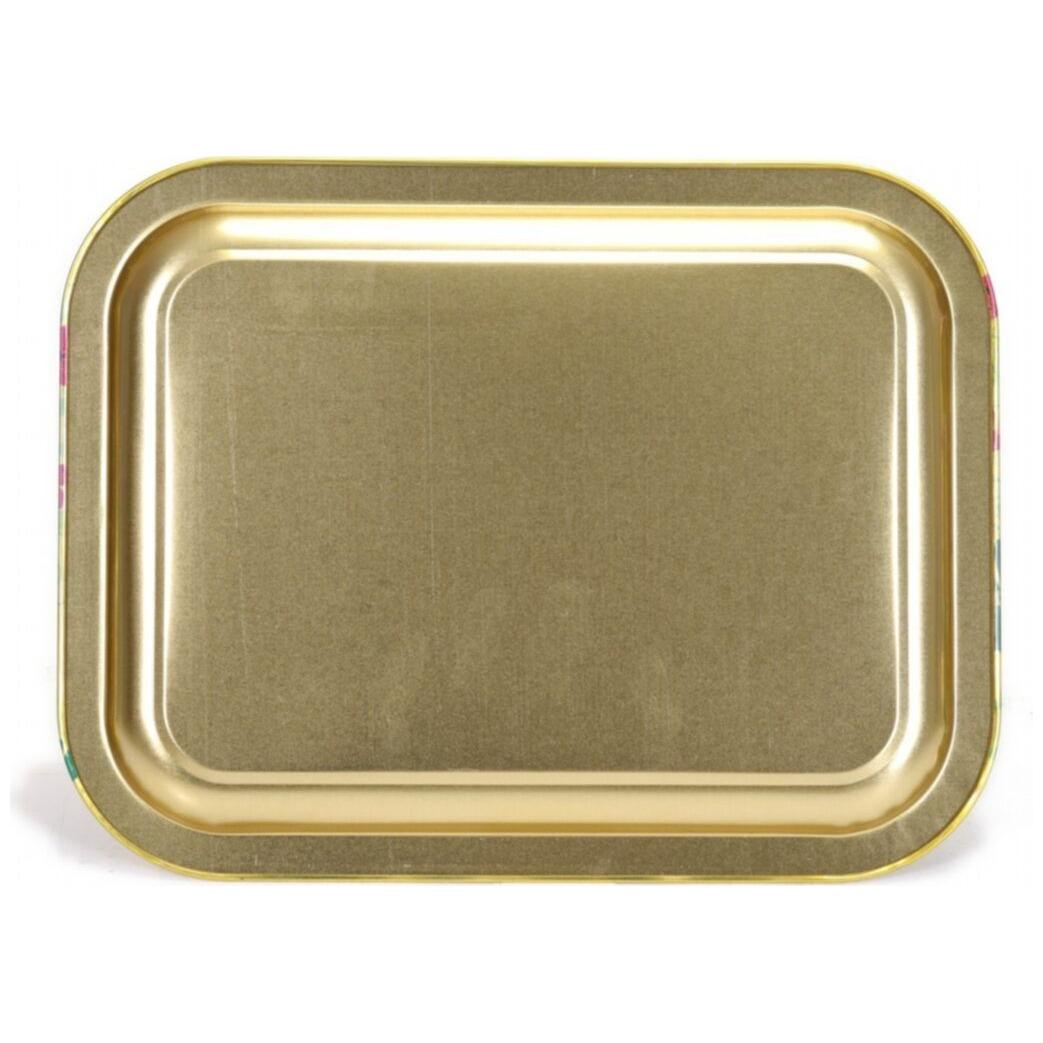 233x307 mm Metal Dikdörtgen Tepsi Yonca Şeklinde — Tepsiler — görsel 2 / 4 — Tinbox