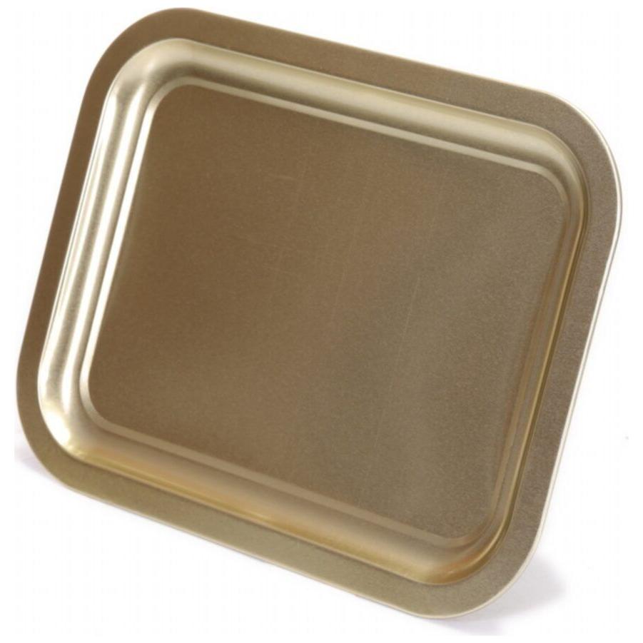233x307 mm Metal Dikdörtgen Tepsi Altın — Tepsiler — görsel 4 / 4 — Tinbox