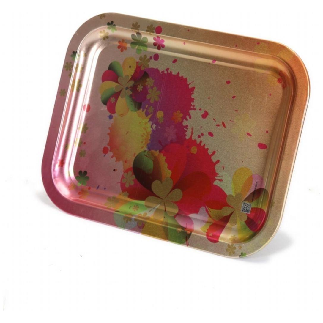 233x307 mm Metal Dikdörtgen Tepsi Gökkuşağı — Tepsiler — görsel 4 / 4 — Tinbox